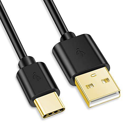 Cmple - 3FT 블랙 - USB Type-C to USB-A 2.0 Male 충전기 타입 C 고속충전 케이블 호환가능한 삼성 갤럭시 S10 S10e 플러스 S9 S8 노트 9, 8,  닌텐도스위치, 고프로 히어로 7 6, LG G8 G6 V40 and More
