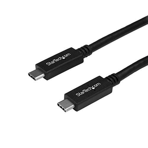 StarTech.com USB C to USB C 케이블 - 6 ft/ 1.8m - 5A PD - 인증된 Works  크롬북 -  USB-IF 인증된 - M/ M - USB 3.0 5Gbps - USB C 충전 케이블 - USB 타입 C 케이블 (  USB315C5C6)