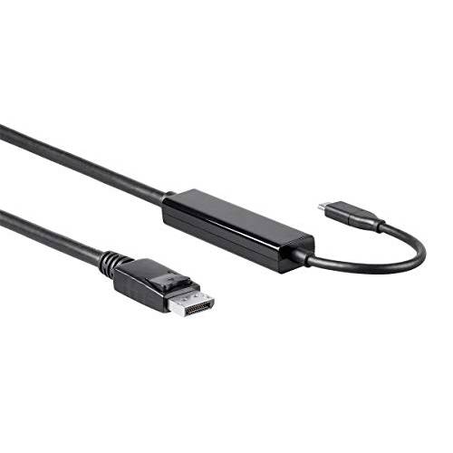 Monoprice USB 3.1 Type-C to DisplayPort,DP 액티브 케이블 4K@60Hz, 6ft