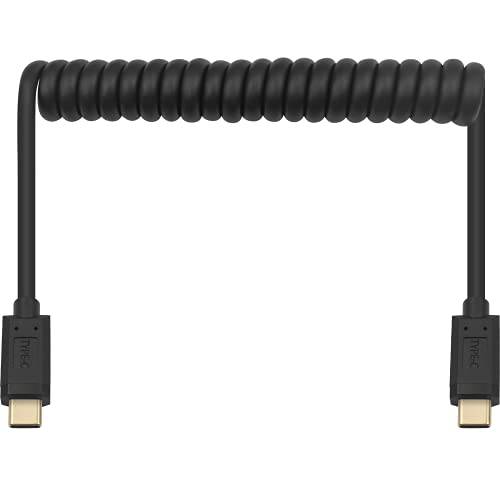 Poyiccot Coild USB C to USB C 케이블, Coild USB 타입 C 케이블, USB 3.1 C 말린케이블 스프링 나선, 스파이럴 USB 타입 C 케이블 3A 고속충전 숏 맥북,  갤럭시& USB C 충전기, Stretched 1.2m