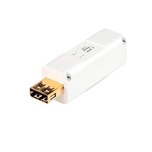 iFi iPurifier3 USB 오디오 and 데이터 신호 필터/ 정화기 (USB Female 타입 A, 화이트)