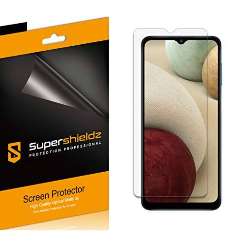 (6 팩) Supershieldz Designed 삼성 갤럭시 A12 화면보호필름, 액정보호필름, 하이 해상도 클리어 쉴드 (애완동물)