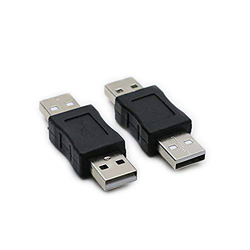 2 팩 USB Male to USB Male 젠더 변환 어댑터 커플러 컨버터, 변환기