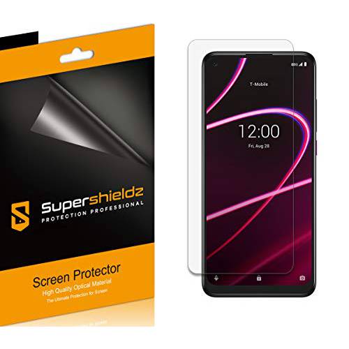 (6 팩) Supershieldz Designed T-Mobile (Revvl 5G) 화면보호필름, 액정보호필름, 하이 해상도 클리어 쉴드 (애완동물)