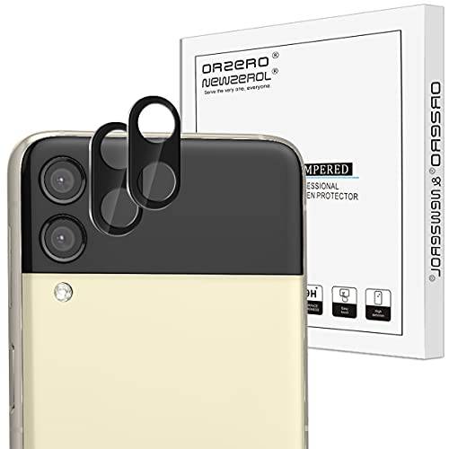 (2 팩) Orzero 카메라 렌즈 보호 호환가능한 삼성 갤럭시 Z 플립 3 5G, 9 강도 HD Anti-Scratch 풀 커버리지 Bubble-Free (라이프타임 교체용)