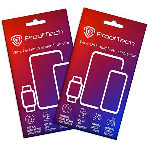 2 팩 ProofTech 리퀴드 글래스 화면보호필름, 액정보호필름 모든 스마트폰 태블릿 and 시계