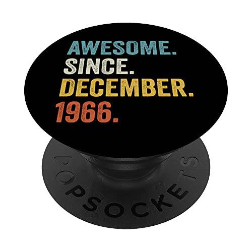 Awesome Since 12월 1966 55th 생일 PopSockets 스왑가능 PopGrip