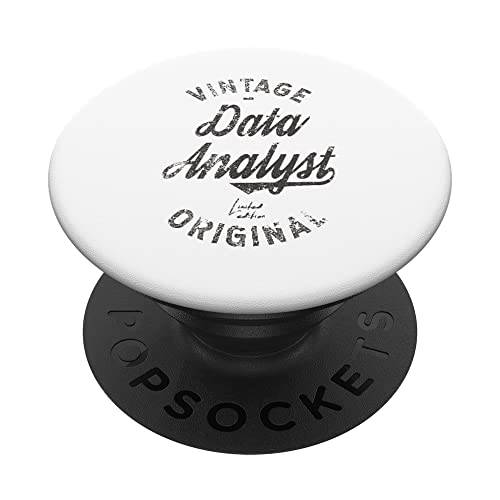 빈티지 데이터 Analyst 삽화, 데이터 Analyst PopSockets 스왑가능 PopGrip