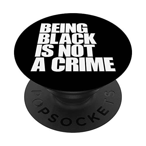 존재 블랙 is Not a 범죄 PopSockets 스왑가능 PopGrip