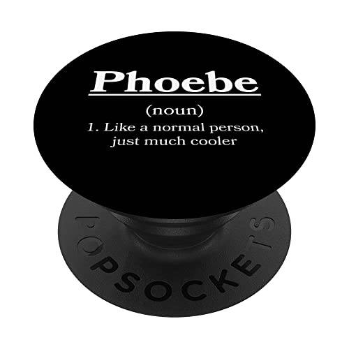 Phoebe 해상도 개인설정가능한 명함 Funny 커스텀 닉네임 PopSockets 스왑가능 PopGrip