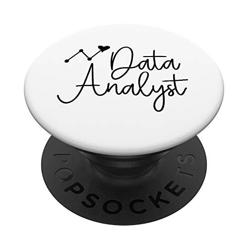 귀여운 필기체 데이터 Analyst PopSockets 스왑가능 PopGrip