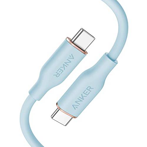 Anker USB-C to USB-C 케이블, 643 케이블 100W 3ft, USB 2.0 타입 C 충전 케이블 고속충전 맥북 프로 2020, 아이패드 프로 2020, 아이패드 에어 4, 아이패드 미니 6, 갤럭시 S21, 픽셀, 스위치 (미스티 블루)