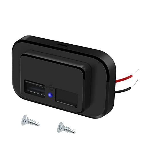 4.8A 듀얼 USB 차량용충전기 소켓 12V USB 파워 콘센트 어댑터 범용 버스 RV 보트 자동차 선박