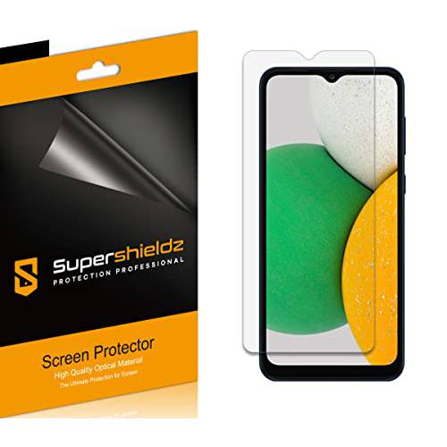 (6 팩) Supershieldz Designed 삼성 갤럭시 A03s 화면보호필름, 액정보호필름, 하이 해상도 클리어 쉴드 (애완동물)