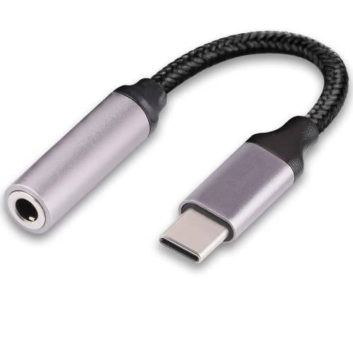 VAKS USB C Male to 3.5mm Female 헤드폰 잭 어댑터, 타입 C to Aux 오디오 케이블 케이블 호환가능한 삼성 갤럭시 S22+ S21 울트라 S20 S10 S9 노트 20 10, 구글 픽셀 6 프로/ 5/ 4/ 3/ 2, 라이트 퍼플