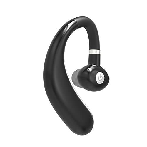 JUNAN 블루투스 V5.0 헤드셋, 무선 이어폰, Ultra-Light 무게 (12g) 핸즈프리 이어폰 Built-in 마이크, 적용가능한 왼쪽 and 오른쪽 Ears, Anti-Sweat and 소음 방지