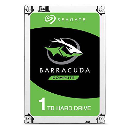 Seagate BarraCuda 내장 하드 드라이브 1TB SATA 6Gb / s 64MB 캐시 3.5 인치 (ST1000DM010)