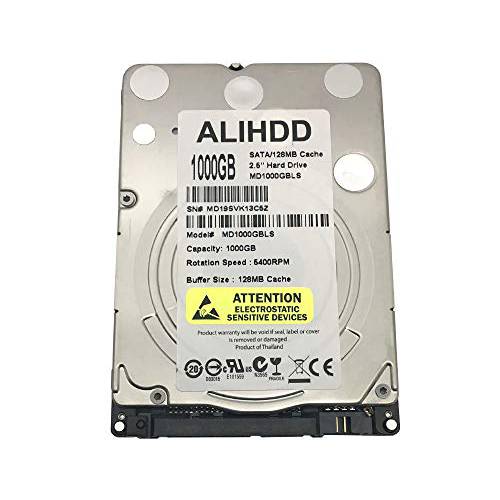 ALiHDD 1TB 5400RPM 128MB Cache SATA 6Gb/ s 7mm 2.5in 노트북/ 휴대용 하드디스크 (MD1000GBLS12854S) - 2 연간 워런티
