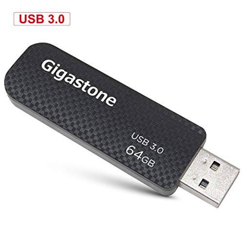 Gigastone Z30 64GB USB3.0 플래시드라이브, Capless 접이식 Design 펜 드라이브, 카본 파이버 Style, Reliable 퍼포먼스&  듀러블