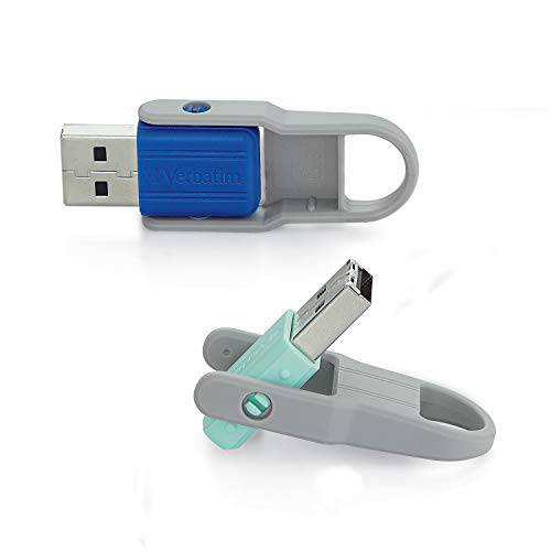 Verbatim 32GB Store ’N’ 플립 USB 플래시드라이브 - 2Pk - 블루, Mint