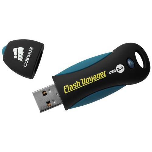 Corsair 128 GB USB 3.0 조명 Voyager 플래시드라이브, 블랙