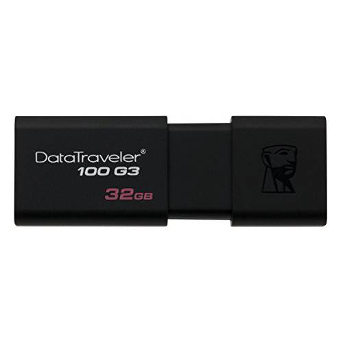 Kingston  디지털 32GB DataTraveler 100 G3 USB 3.0 플래시드라이브, 2 팩 (KW-U713202-8A)