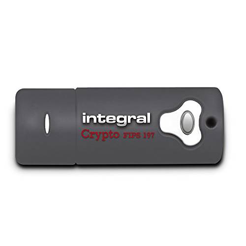Integral 8GB Crypto 드라이브 FIPS 197 Encrypted USB3.0 플래시드라이브 (AES 256-bit 하드웨어 암호화)