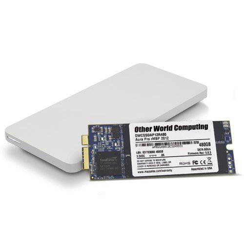 OWC 1.0TB Aura 프로 6G SSD and Envoy 프로 Upgrade Kit for 2012-2013 맥북 프로 with 레티나 디스플레이 ( OWC S3DAP12KT01)