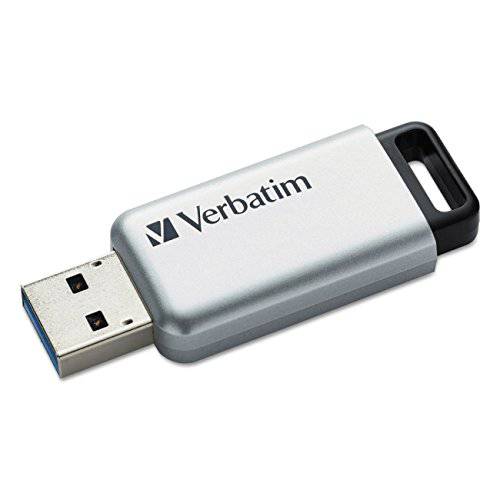 Verbatim 64GB Store’n’ Go 보관 프로 USB 3.0 플래시드라이브 with AES 256 하드웨어 암호화 - 실버