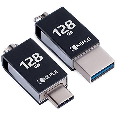 USB 메모리 스틱 128GB USB C 3.0 고속 듀얼 OTG 펜 플래시드라이브 호환가능한 with 모토로라 Moto M, X4, Z/ Z Force/ Z Play, Z2/ Z2 Force, Z3/ Z3 Play, G7/ G7 플러스 | 128 GB 타입 C 썸 드라이브