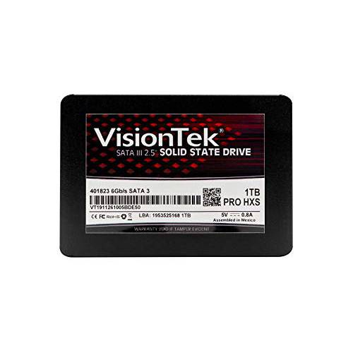 VisionTek 1TB 프로 HXS 7mm 2.5 Inch SATA III 내장 SSD with 3D TLC 낸드 테크놀로지 for 데스크탑 컴퓨터, 노트북 and 맥 Systems (901311)