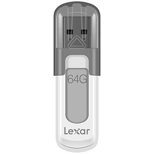 Lexar  점프드라이브 V100 64GB USB 3.0 플래시드라이브, 그레이 (LJDV100-64GABNL)