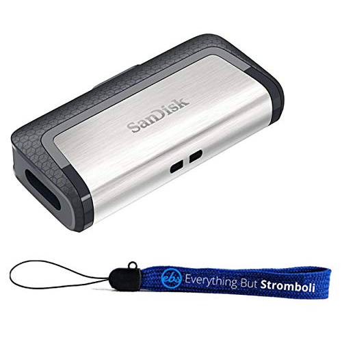SanDisk  울트라 64GB 듀얼 드라이브 USB Type-C 플래시드라이브 번들,묶음 (SDDDC2-064G-G46) with Everything But 스트롬볼리 (TM) 스트랩 (64GB)