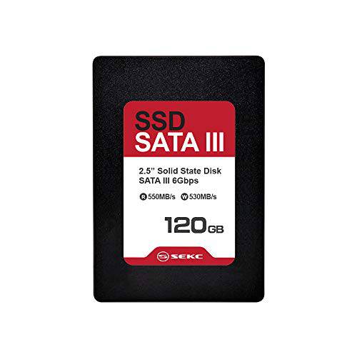 SEKC 120GB SSD SATA III 6 GB/ S, Up to 550/ 530 MB/ s 읽기/ 필기 스피드, 내장 2.5 7mm (SS310120G)