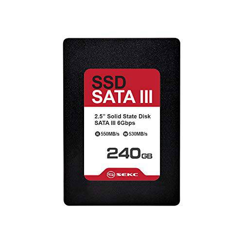 SEKC 240GB SSD SATA III 6 GB/ S, Up to 550/ 530 MB/ s 읽기/ 필기 스피드, 내장 2.5 7mm (SS310240G)
