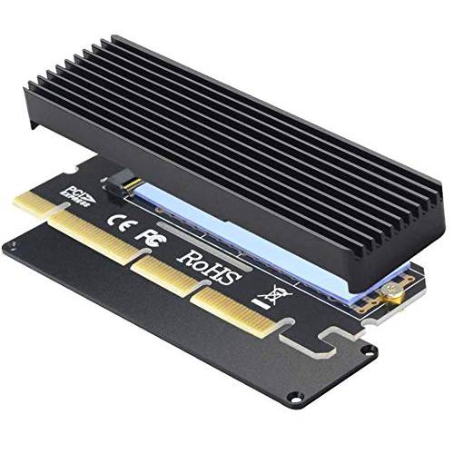 M.2 NVME 어댑터 with 히트 싱크대, M.2 SSD 키 M to PCI Express Expansion 카드, 지지,보호 2230 2242 2260 2280, 호환가능한 for 윈도우 XP 7 8 10