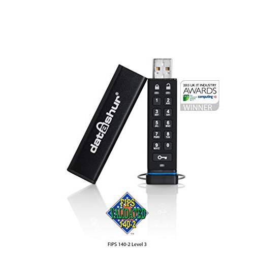 iStorage datAshur 256-bit 16GB USB 2.0 보관 encrypted 플래시드라이브 IS-FL-DA-256-16