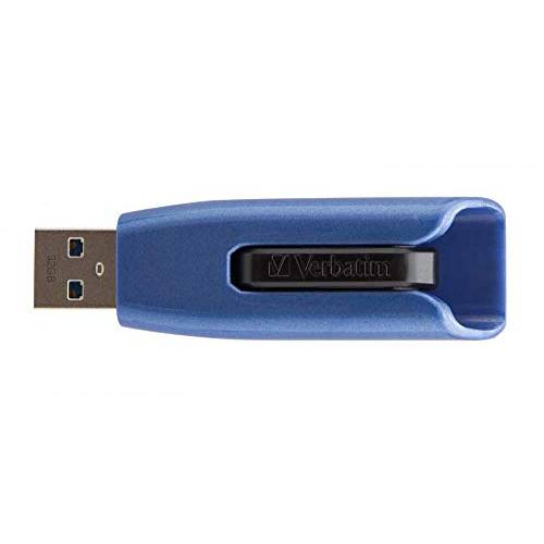 Verbatim 32GB USB 3.0 Store ’N’ Go V3 맥스 플래시드라이브 - Cap-Less& PC/  맥 호환가능한 - 블루