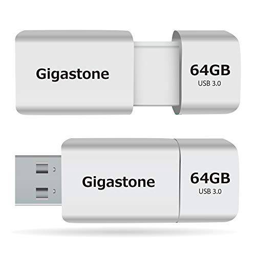 Gigastone Z60 64GB 2-Pack USB 3.1 플래시드라이브, 울트라 고속 펜 드라이브, Capless 접이식 Design 썸 드라이브, USB 2.0/ USB 3.0 인터페이스 호환가능한