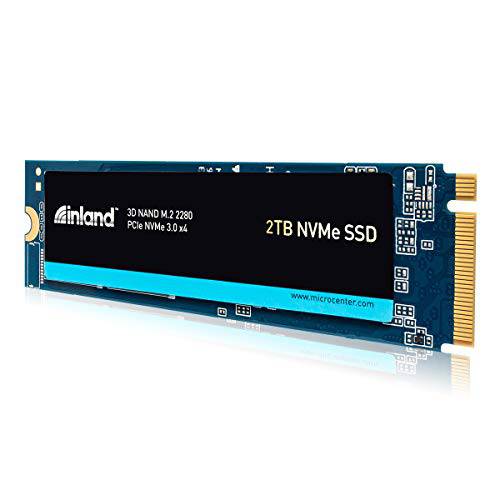 Inland 프리미엄 2TB SSD 3D 낸드 TLC M.2 2280 PCIe NVMe 3.0 x4 내장 SSD, Read/ Write 스피드 up to 3200MB/ s and 2900MB/ S, 3200 TBW