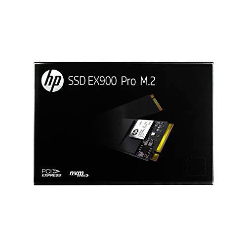 HP EX900 프로 512GB NVMe 내장 PC SSD - Gen3 x4 PCIe, M.2 2280, 3D 낸드, Up to 2080 MB/ s - 9XL76AAABA