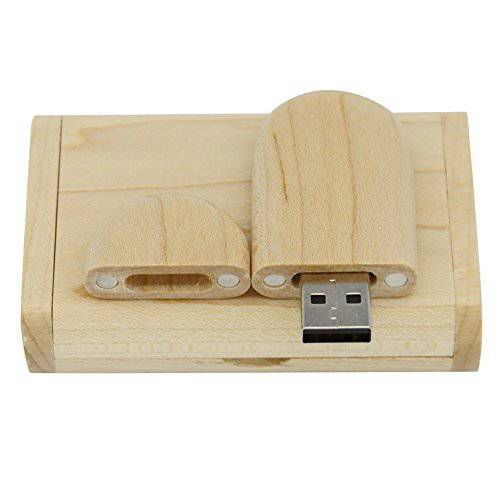 메이플 우드 USB 플래시드라이브 나무 박스 U 디스크 메모리 스틱 펜 드라이브 (32GB, 3.0)