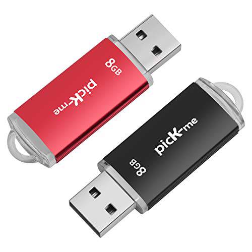 picK-me USB2.0 플래시드라이브, 2 PCS USB 메모리 스틱 드라이브 벌크, 대용량, 데이터 스토리지 and 공유, 데스크탑/ 노트북/ 스마트 TV/ 차량용 오디오 etc (32GB)