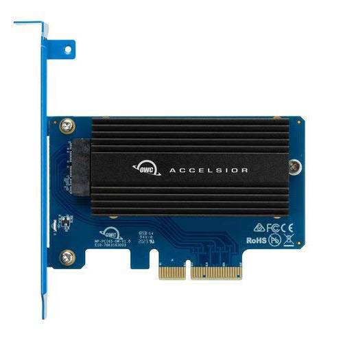 OWC Accelsior 1A PCIe NVMe 플래시 SSD to PCIe 어댑터 카드