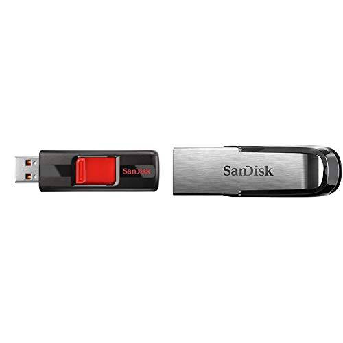 SanDisk Cruzer 128GB USB 2.0 플래시드라이브 (SDCZ36-128G-B35) 번들,묶음 SanDisk  울트라 Flair 128GB USB 3.0 플래시드라이브 - SDCZ73-128G-G46, 블랙