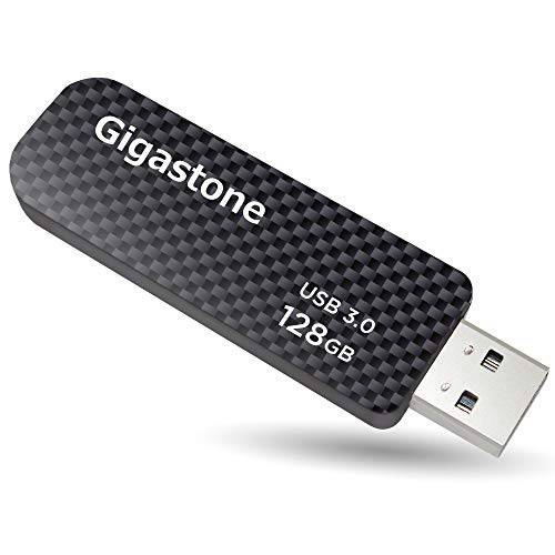 Gigastone Z30 128GB USB3.0 플래시드라이브, 캡리스 개폐식 디자인 펜 드라이브, 카본 파이버 스타일, Reliable 퍼포먼스&  듀러블