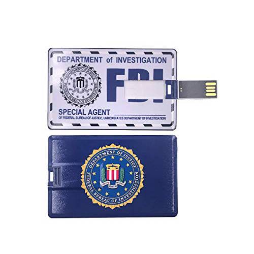 USB 플래시드라이브 64GB 썸 드라이브 고속 USB 드라이브 USB 2.0 메모리 스틱 FBI/ CIA ID 카드 Certificate 악세사리 디자인 방수