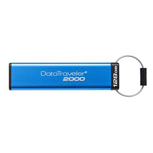 Kingston DataTraveler 2000 - DT2000/ 128GB USB 3.1 세대 1 (USB 3.0) encrypted 플래시드라이브 an 영숫자 키패드