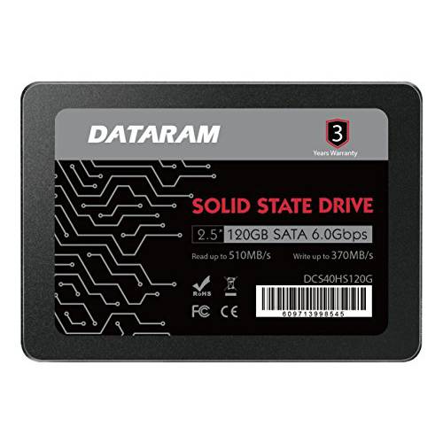 DATARAM 120GB 2.5 SSD 드라이브 SSD 호환가능한 도시바 TECRA A50-D1532
