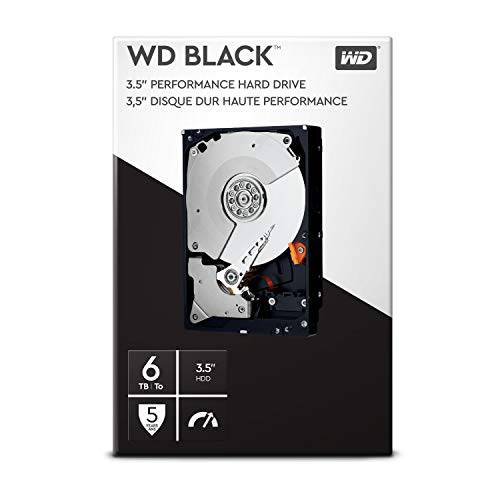 WD_Black 6TB 퍼포먼스 3.5 내장 하드디스크 - 7200 RPM Class, SATA 6 GB/ S, 256MB Cache